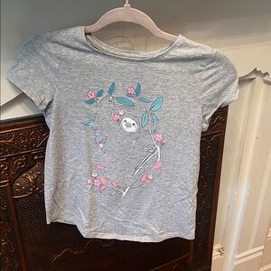 SO Gray Sloth Graphic Tee for Kids